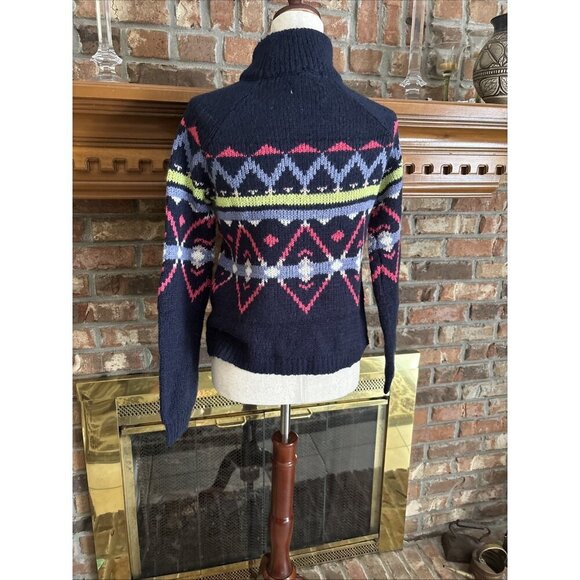 SO Authentic Mock Neck  Nubby Cozy Pullover Size Small Blue NWT - Picture 3 of 6